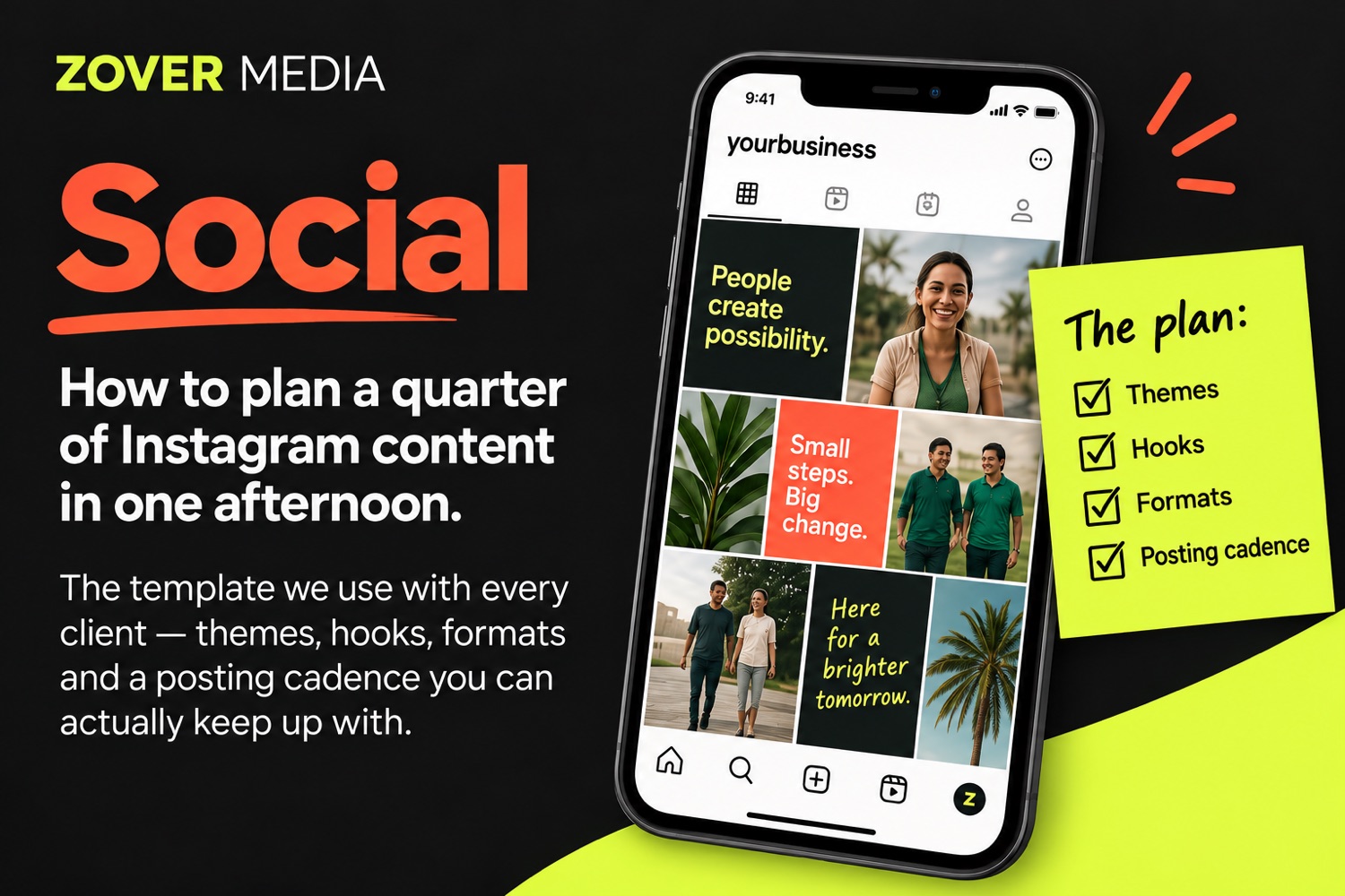 Social: how to plan a quarter of Instagram content in one afternoon